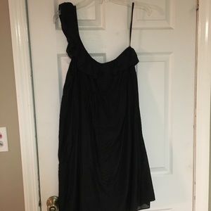 One Shoulder Black Dress